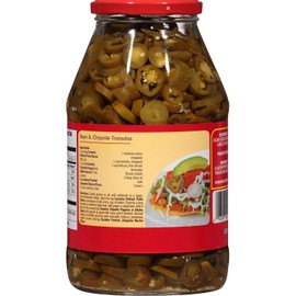 La Costena Nachos Sliced Pickled Jalapeno Peppers 1 Glass Jar 4 LBS/64oz Each