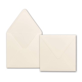 Gustav Neuser Square Envelopes 16.0 x 16.0 cm 16 x 16 cm Cream 120 g per m² Pack of 25