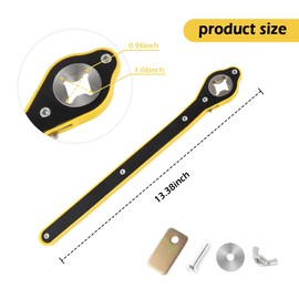 Car Jack Ratchet Wrench with Long Handle,Labor-Saving Scissor Jack Wrench/Heavy Duty Tire Lug Wrench,Universal Car Accessories Car Jack Wrench for Car Truck SUV Motorcycle