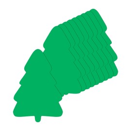 Hygloss Tree Shape Paper Cut-Outs for Arts & Crafts-Many Creative Uses-Christmas & Holiday Activities-Vibrant Green-8.5 Inches-100 Pcs