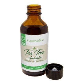 Tea Tree (Australia) Essential Oil – 2 fl oz (59 ml) Amber Glass Bottle w/Cap – 100% Pure Essential Oil – GreenHealth