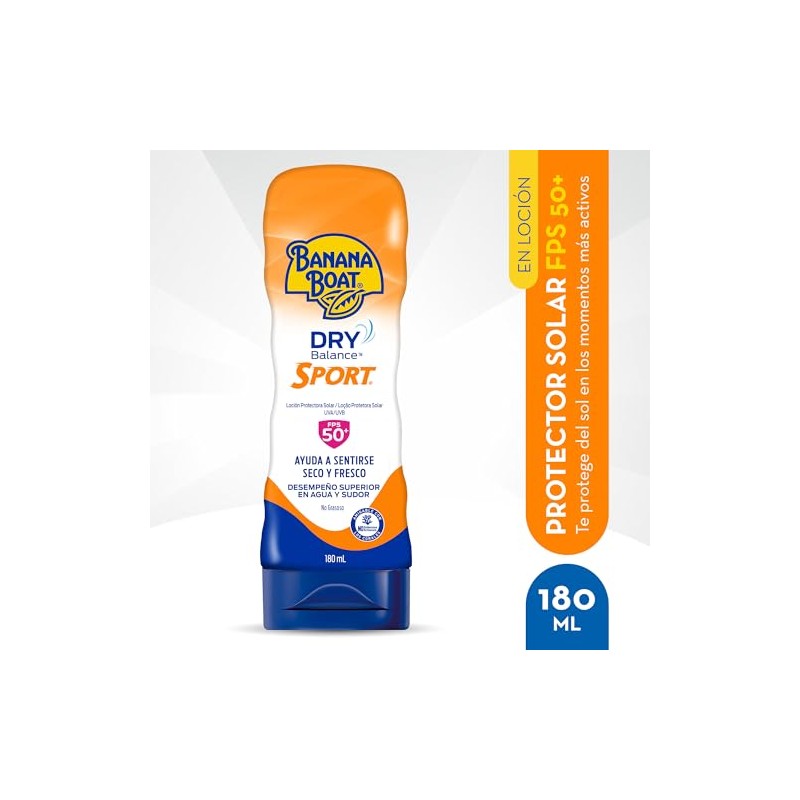 Banana Boat, Protector Solar Dry Balance 50+ FPS 180 ml