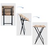 TREATLIFE HOME Convenient No Assembly Required Folding TV Tray Tables