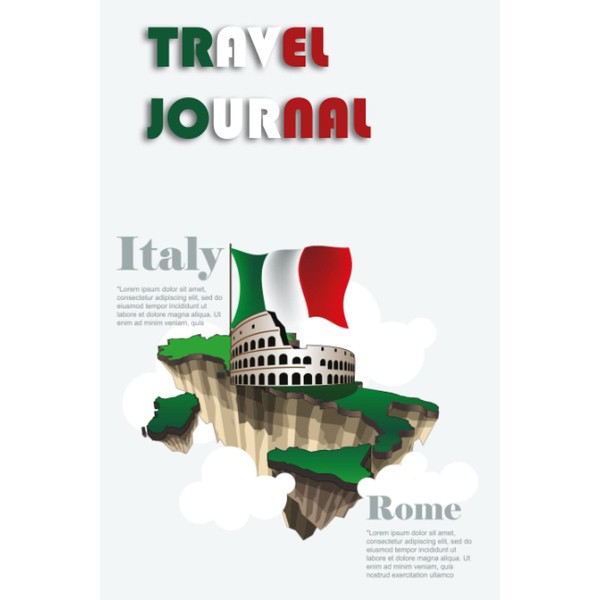 Travel Journal &Trip Planner, Italy. Vacation Planner & Diary &