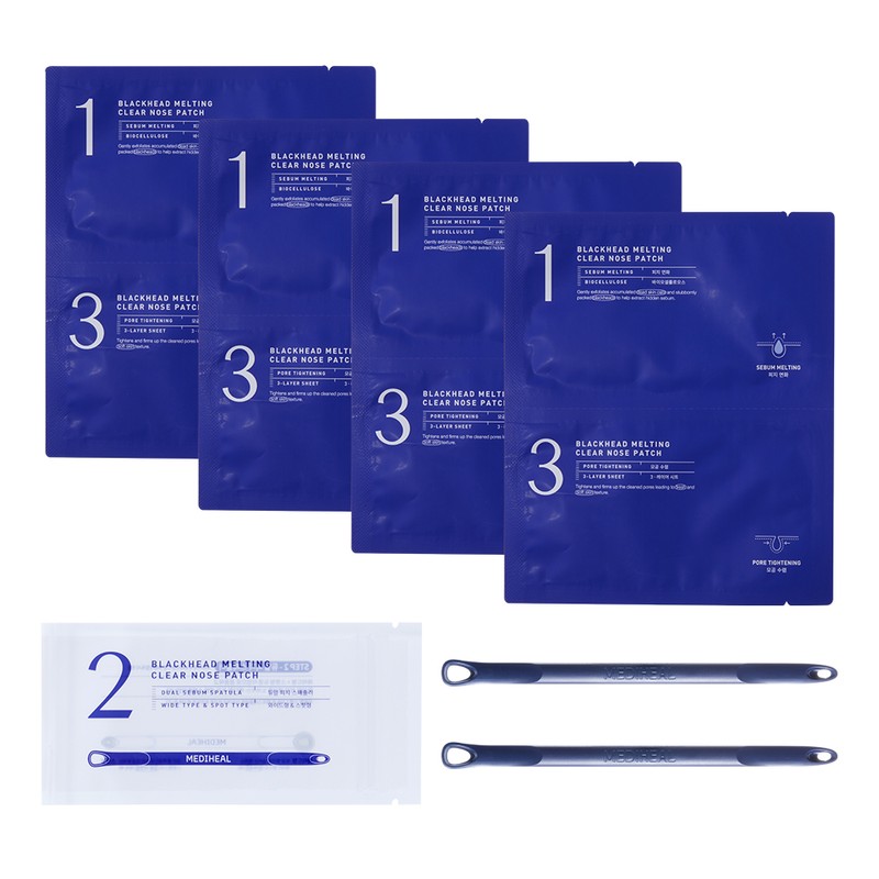 MEDIHEAL Blackhead Melting Clear Nose Patch 4P - MEDIHEAL Blackhead