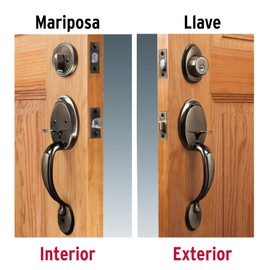 Truper 43027 / CEP-21JJ - Antique Brass, Double Handlesets w/Thumbpiece and Turn Button Deadbolt