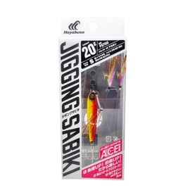 Hayabusa Embankment Jigging Sabiki EX Ace Mounted Set of 2 Hooks, 0.7 oz (20 g) #2 Akakin