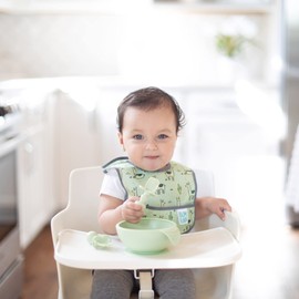 Bumkins Bibs, for Baby Girl or Boy, Infant 3-9 Months, Essential Must Have for Eating, Feeding, Baby Led Weaning, Mess Saving Waterproof Soft Fabric, Starter Bib 2-pk Cactus and Llama Green