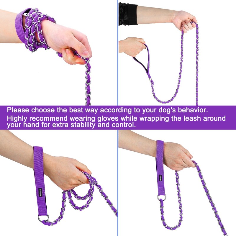 HOMIMP Chew Proof Dog Leash for Medium Large Dogs, Reflective