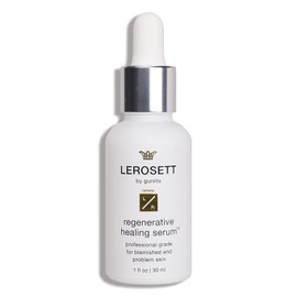 LEROSETT Serum (1 oz) – A plant-based, vegan serum that helps heal acne scarring, reduces redness, blemishes, irritation, and razor burn. It hydrates and soothes skin, promoting a clearer complexion.