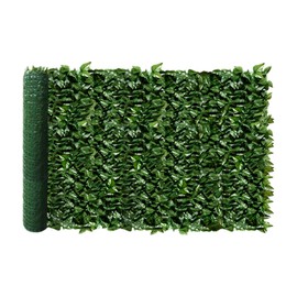 Windscreen4less 58''x20'' Faux Leaf Privacy Fence Screen Artificial Laurel Leaves Fence Cover Wall Decoration for Patio Porch Deck Balcony Yard Indoor Outdoor