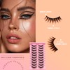 Kloffing Eyelashes False Lashes Faux Mink Eyelashes Handmade Fluffy False