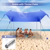 UMARDOO Family Beach Tent Canopy Sun Shade Portable 10×10FT, Large