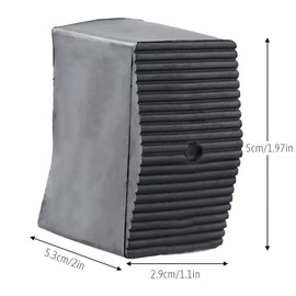 Ladder Foot Set - 4 x Replacement Feet for Household Ladders, Non-Slip Ladder Feet, Compatible with 50 x 25 mm Bars Ladder Feet Rubber Protection, High-Quality Plastic, Ladder Safety Bumper, Black