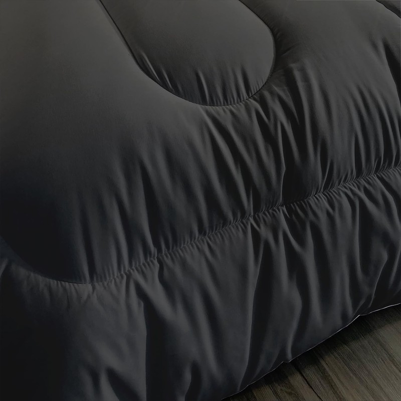 AILONEN Panther Comforter Set Queen Size, 3D Black Leopard with
