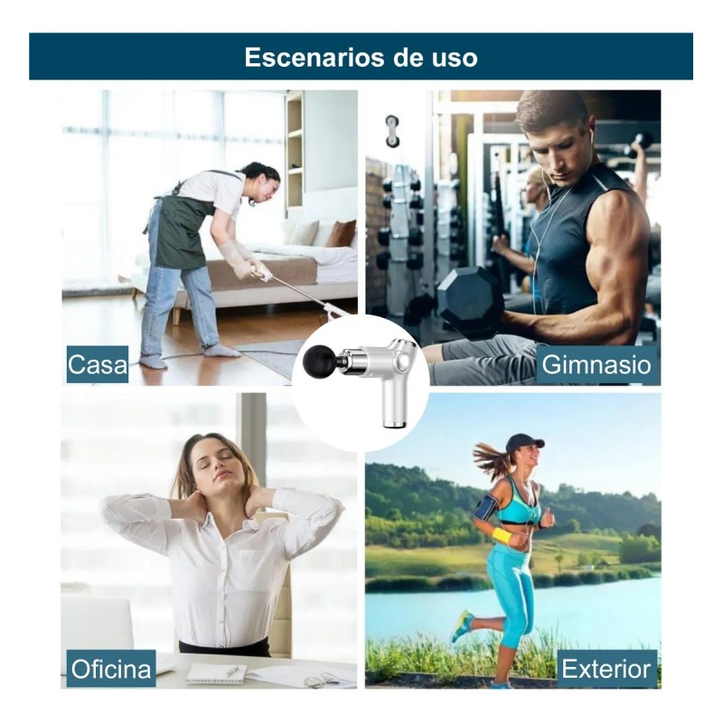 Pistola Masajeadoras Muscular Fascia Mini Eléctrica Portátil