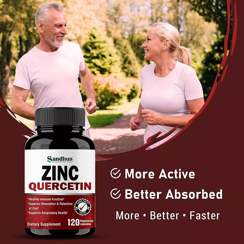 Sandhu Zinc Quercetin 120 Vegetarian Capsules