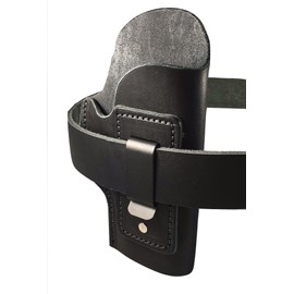 Dangerous Threads Gun Belt - Mens Heavy Duty Black Leather Belt 1 1/2" Wide - Concealed Carry Belt (CCW) (38)