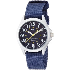 Seiko Watch AQPK402 Men's Sports Alba Quartz Wrist Watch with Rumi Hour and Minute Hand, Blue, Dial Color - Blue, watch