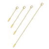 KALVICA 4PCS Necklace Chain Extender Gold Silver Rose Gold 2/3/4/6
