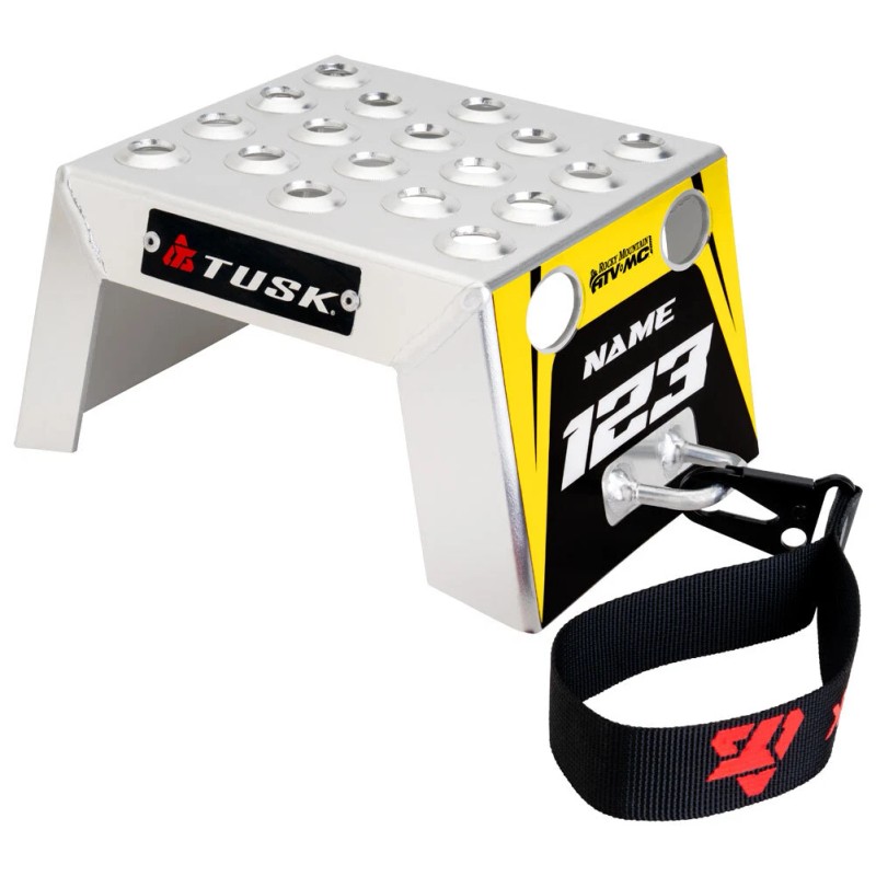 TUSK 2161320006 Moto Starting Blocks - Rev Yellow 4"