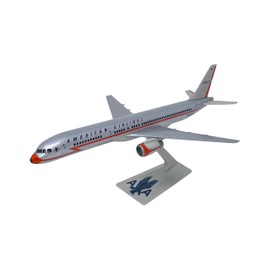 American 40th Anniversary 757-200 Airplane Miniature Model Plastic Snap Fit 1:200 Part# ABO-75720H-200