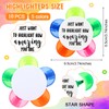 10 pcs Inspirational Highlighters Brush Tip Affirmation Gifts for Students