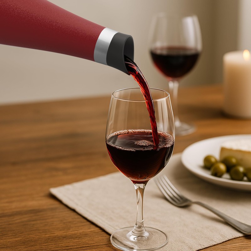 SASEUM Wine Bottle, 24 oz Insulated Stainless Steel Water Bottle