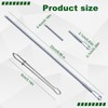 4 Pcs Drawstring Threader Tool, Stainless Steel Long Loop Turner