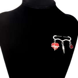 PLITI Phlebotomist Gift Venipuncturist Gift Phlebotomy Technician Gift Phlebotomy Graduation Gift Medical Brooch For Phlebotomist (Phlebotomist brooch)