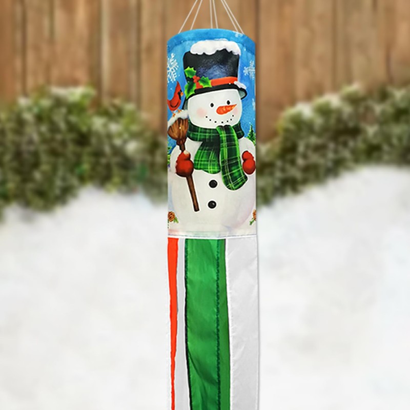 THQZLH 2 Pack Christmas Windsocks - Heavy Duty Outdoor Wind