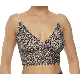 Longline Signature Lace Retro Stretch Lace Non-Wired Bralette, leopard