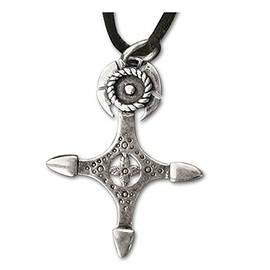 etNox 5901 Tuareg Cross Pendant Silver Amulet, Sterling Silver, No Gemstone