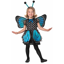 Seasons Beautiful Butterfly Pretend Play Costume, Blue, Toddler 2T-4T