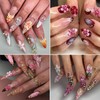 Flower Nail Stickers for Nail Art 5D Embossed Spring Summer
