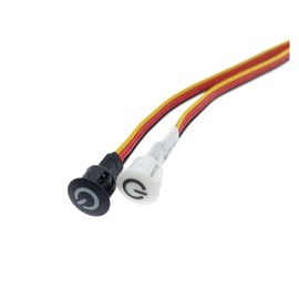 Smart Home Touch Sensor Button Dimmable Controller 10mm Switch Fit for DC5V 12V 24V Smart Home Led Tape LED Dimmer Controller(White,3pcs)