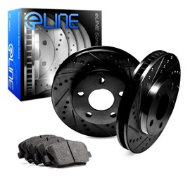 R1 Concepts Rear Brakes and Rotors Kit |Rear Brake Pads| Brake Rotors and Pads| Ceramic Brake Pads and Rotors |fits 2006-2015 Jaguar S-Type, Super V8, Vanden Plas, XF, XJ, XJ8, XJR, XK, XKR