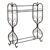 Kings Brand Furniture - Freestanding Pewter Metal Towel Rack Stand