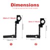 Xitomer 1 1/4" Foot pegs Adjustable Highway Peg Mounts Compatible