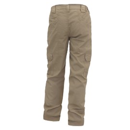 TICOMELA FR Pants for Men Flame Resistant Cargo Pants Lightweight 100% Cotton NFPA2112 7.5oz Khaki Elastic Waist Pants