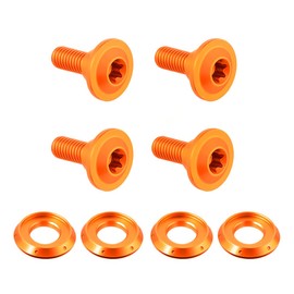 Motorcycle Windshiled Bolt with Washers Compatible for Harley Touring 2024-2025 Road Glide FL FLTRXSE FLTRXSTSE (Orange)