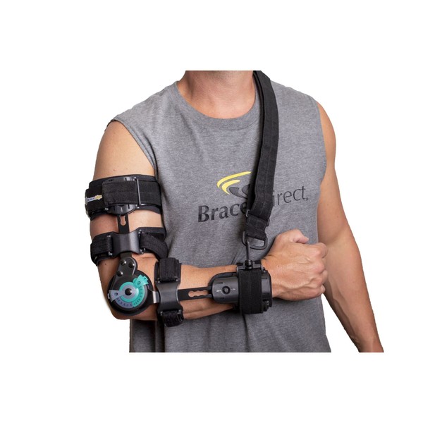 Codera de prescripción médica aprobada por PDAC L3760 rango de movimiento con bisagras con estabilizador de correa de hombro para recuperación postoperatoria, recuperación de cirugía, reparaciones de ligamentos y tendones y dislocación por Brace Align