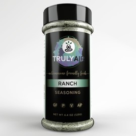 Truly AIP Ranch Seasoning Mix - Paleo, Keto, Whole 30 & Autoimmune Protocol Friendly – Makes AIP Salad Dressing & Vegetable Dip – Dairy, Soy, Oil, Egg & Sugar Free (4.4 Oz (125 g))