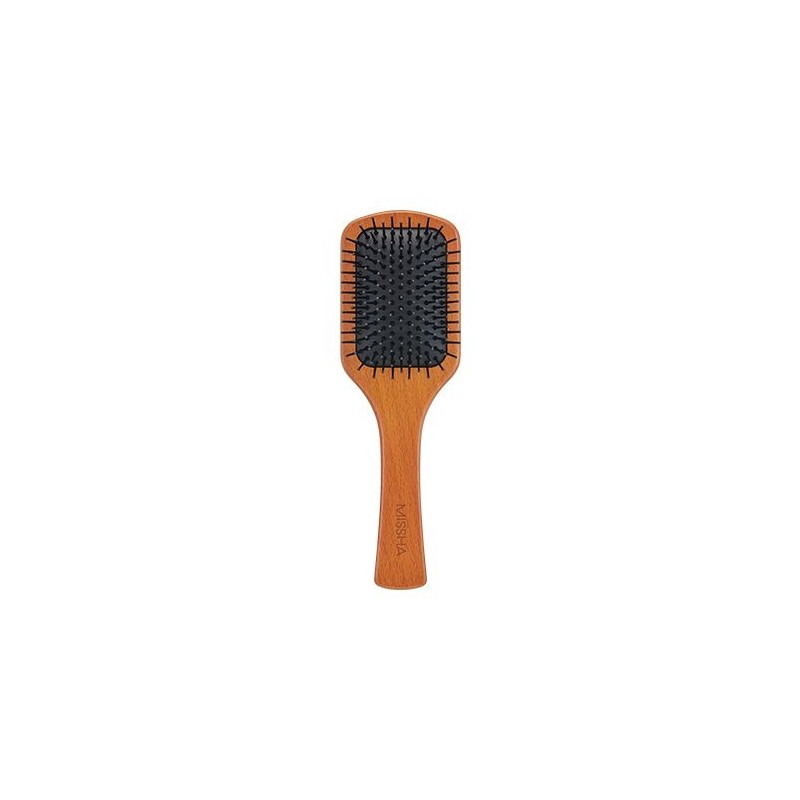 Missha 원목 쿠션 헤어 브러쉬 (중) Wooden Cushion Hair Brush