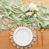 10ft Sage Green Chiffon Table Runner 1 Piece 27x120 Inches