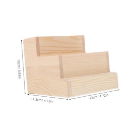 FRCOLOR Wooden Nail Tools Organizer Large Capacity Storage for Nail Salon Supplies Manicure Drill Bit Holder Case Individual Tool Portable Beauty Storage