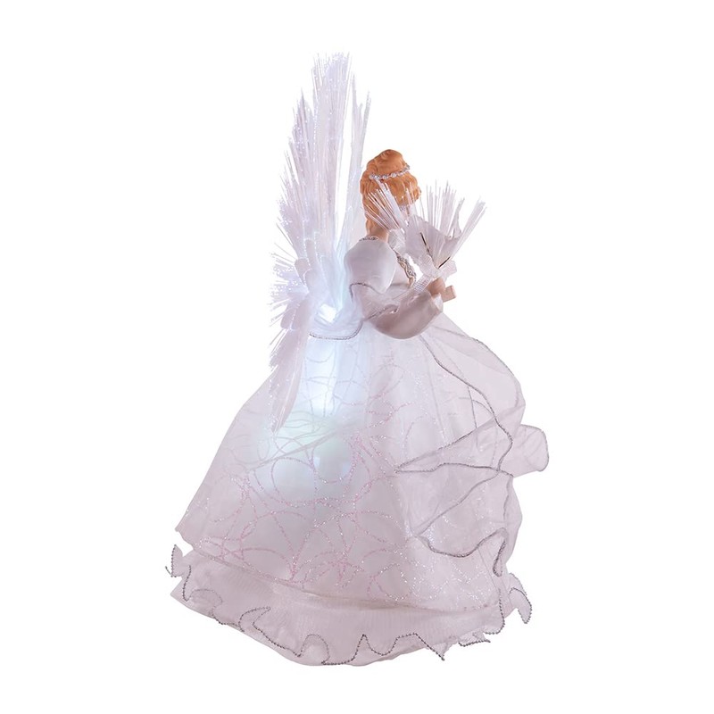 Kurt S. Adler 14-inch Multi Fiber-Optic LED Angel Treetop