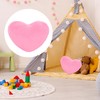 1 Pcs Pink Heart Decorative Pillow, Heart Shaped Cushion for