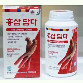 트리코리아 홍삼담다 333정 100% 국내산 홍삼추출물 비타민C 타우린 칼슘 부모님 선물 Trikorea Red Ginseng Damda 333 Tablets 100% Domestic Red Ginseng Extract Vitamin C Taurine Calcium Gift for Parents