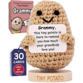 Got you a little something Grammy Gifts for Grandma - Cute Crochet Potato with 30 Positive Cards - Best Grammy Ever Ideas, Unique Birthday Gifts for Grandma from Grandkids for Grammy